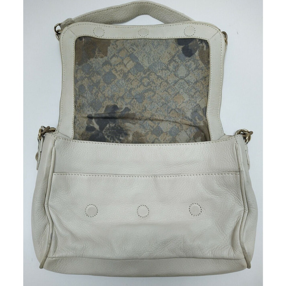 Elliot Lucca Off-White Leather Chain Strap Small Shoulder Bag - Picture 10 of 14